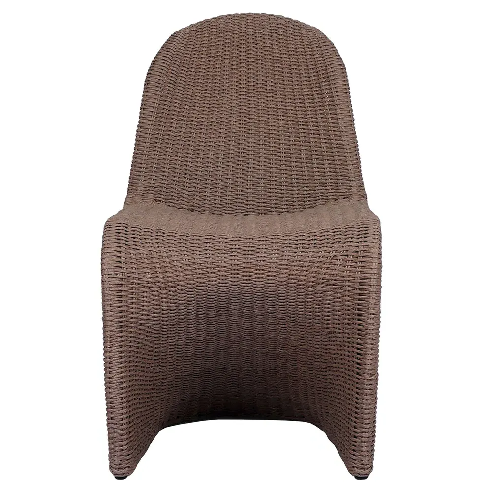 Ivanna Woven Outdoor Dining Chair - Dark Brown, Wicker