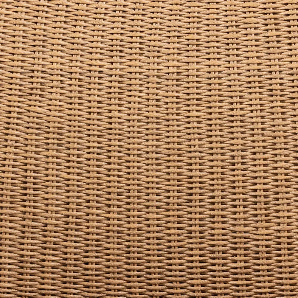 Ivanna Woven Wicker Outdoor Lounge Chair - Brown