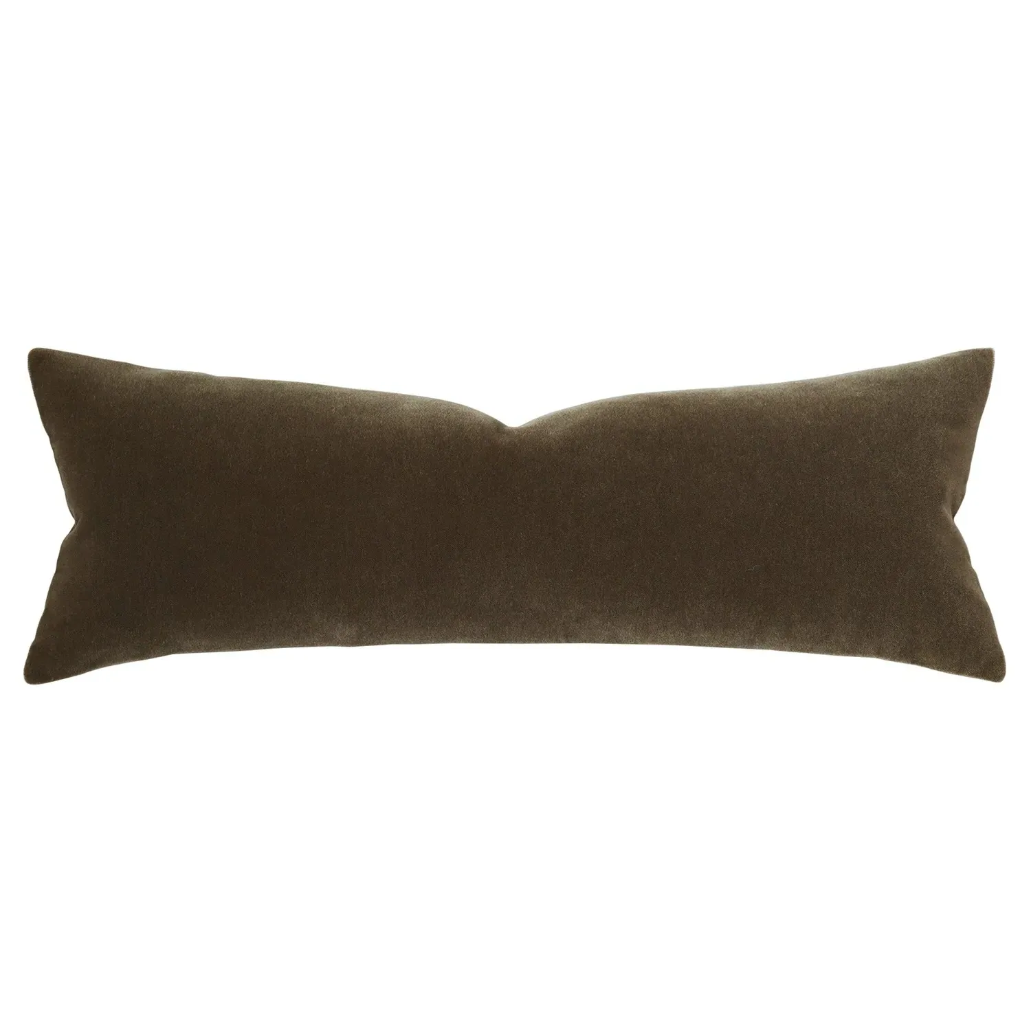 Ivara Lumbar Pillow - Brown, Mohair