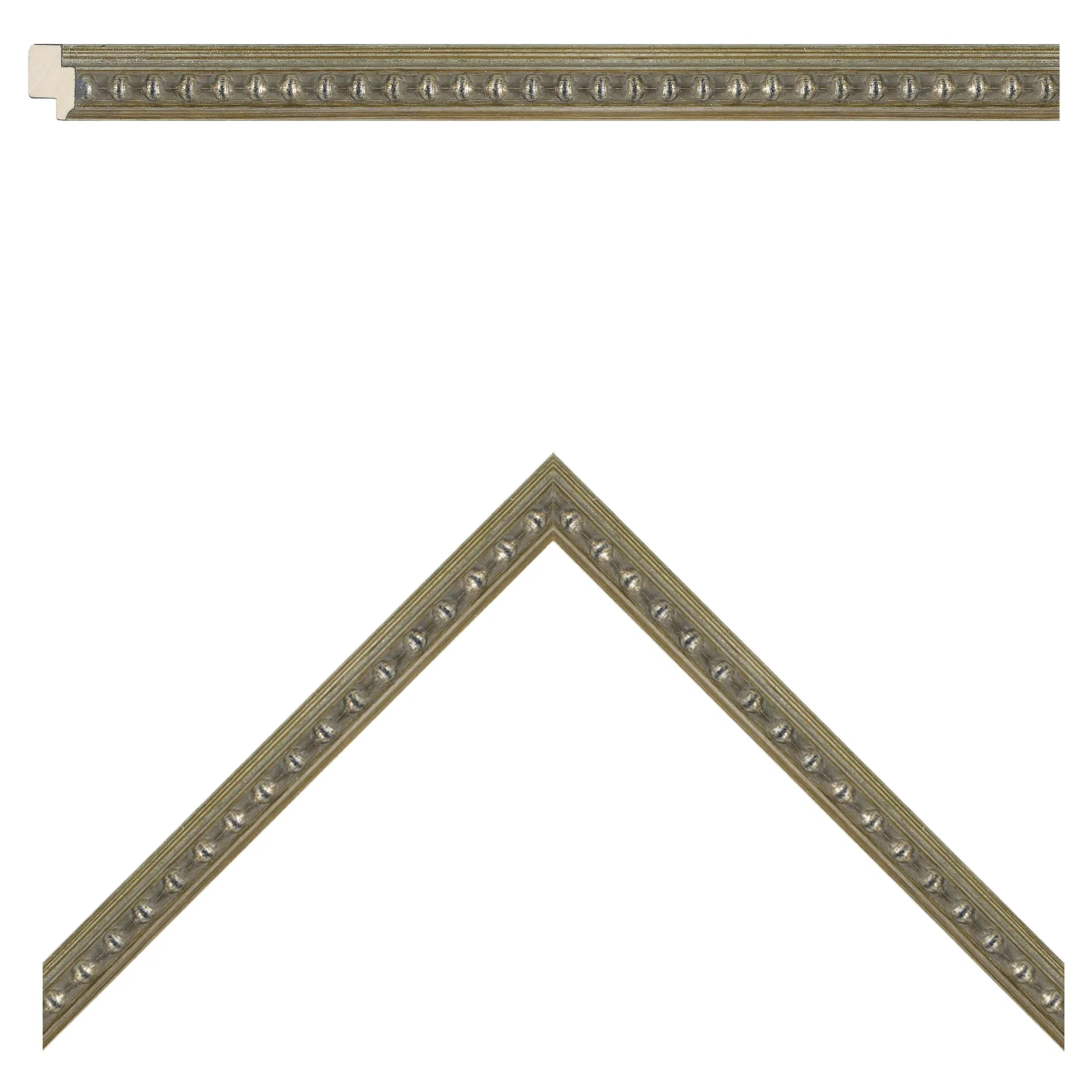 Iver Coastal Knot Beaded Frame Illustration - Blue