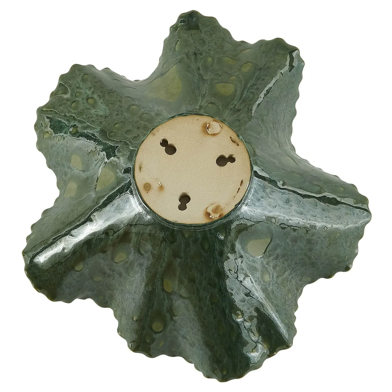 Iverson Ruffle Decorative Bowl - Green, Earthenware