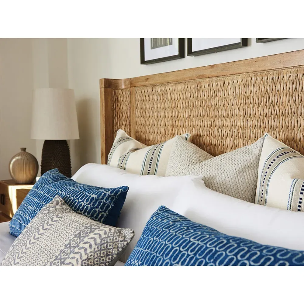 Ivory Coastal Beach California King Woven Bed - Brown, Oak