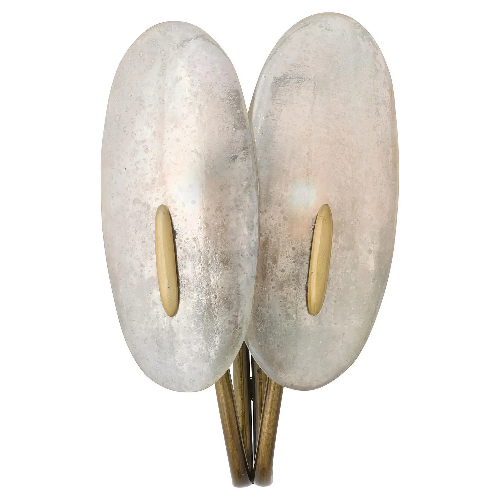 Izara Oval Wall Sconce - Mercury, Glass