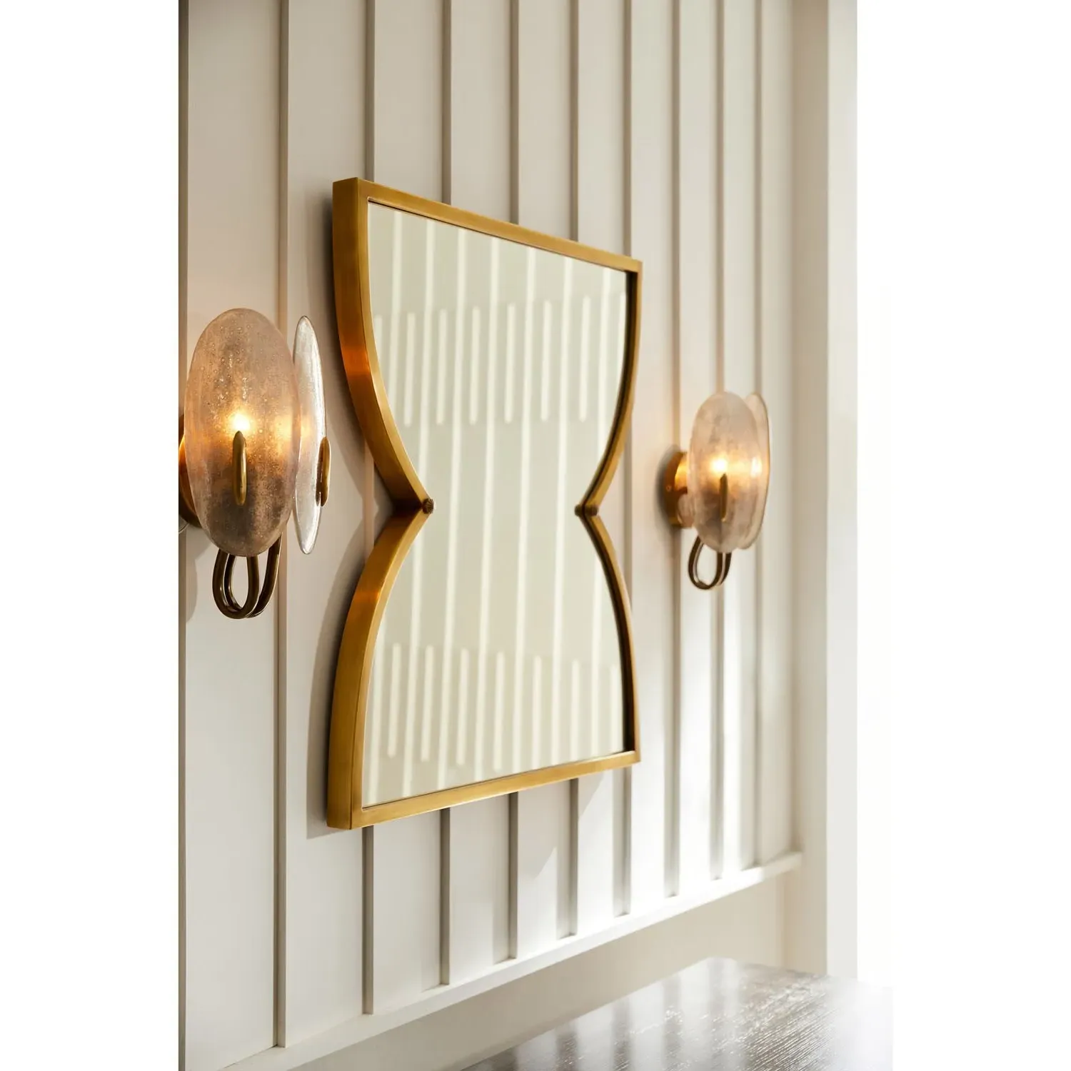 Izara Oval Wall Sconce - Mercury, Glass