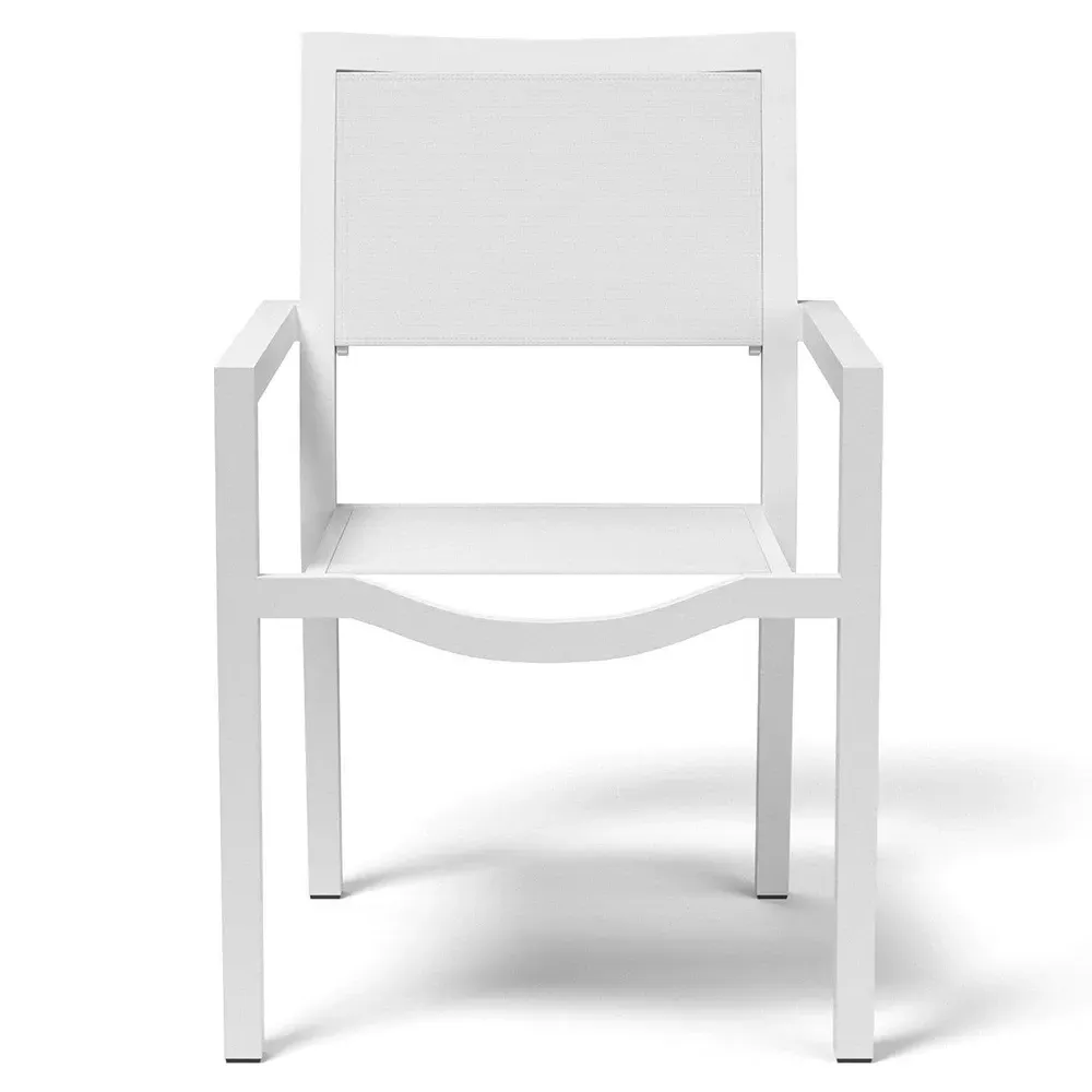 Jace Outdoor Dining Arm Chair - Grey, Aluminum image