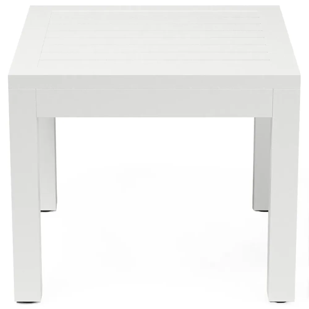 Jace Square Outdoor End Table - Frost, Aluminum image