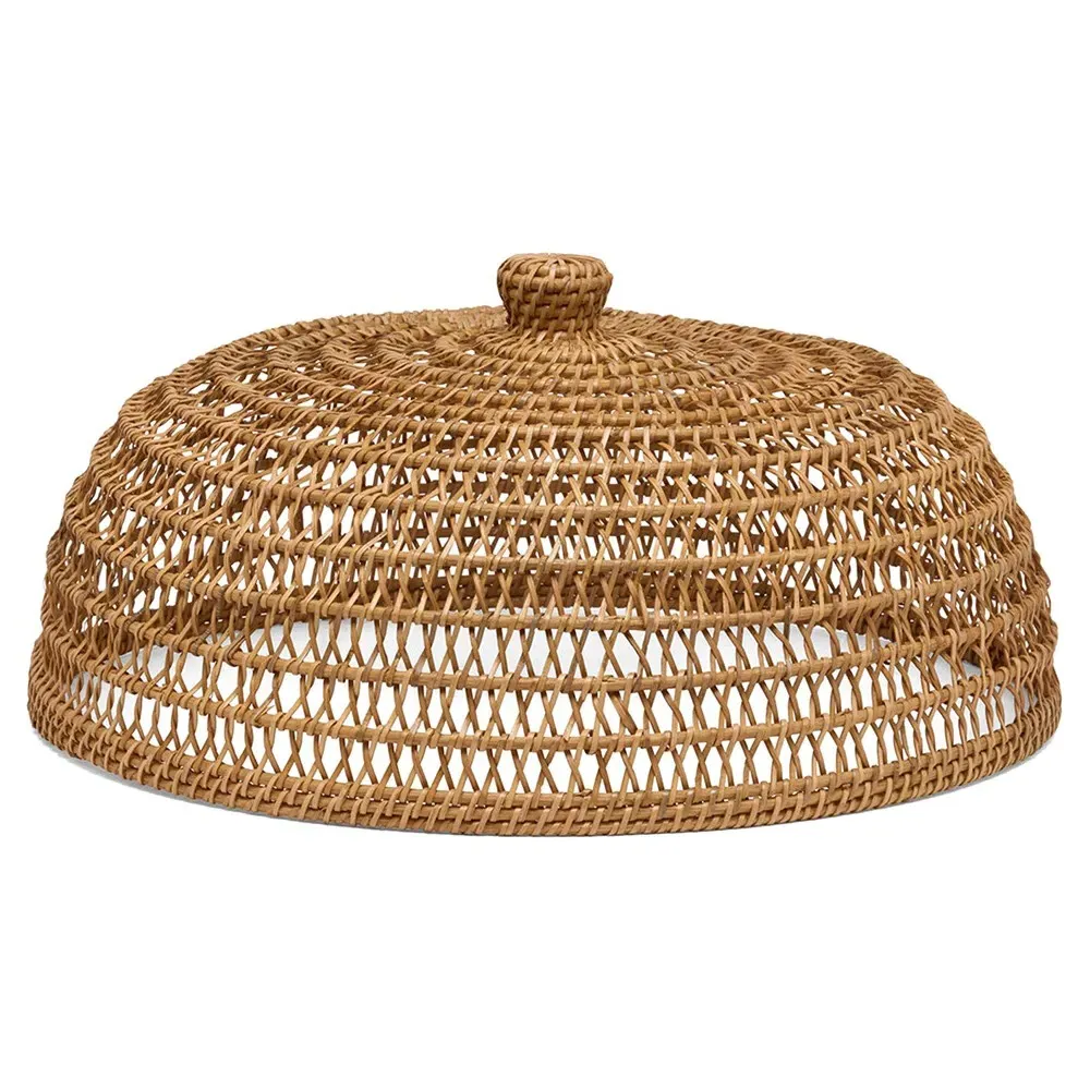 Jacen Woven Rattan Food Cover Set - Honey