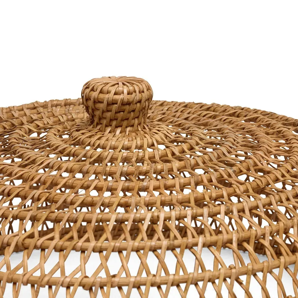 Jacen Woven Rattan Food Cover Set - Honey