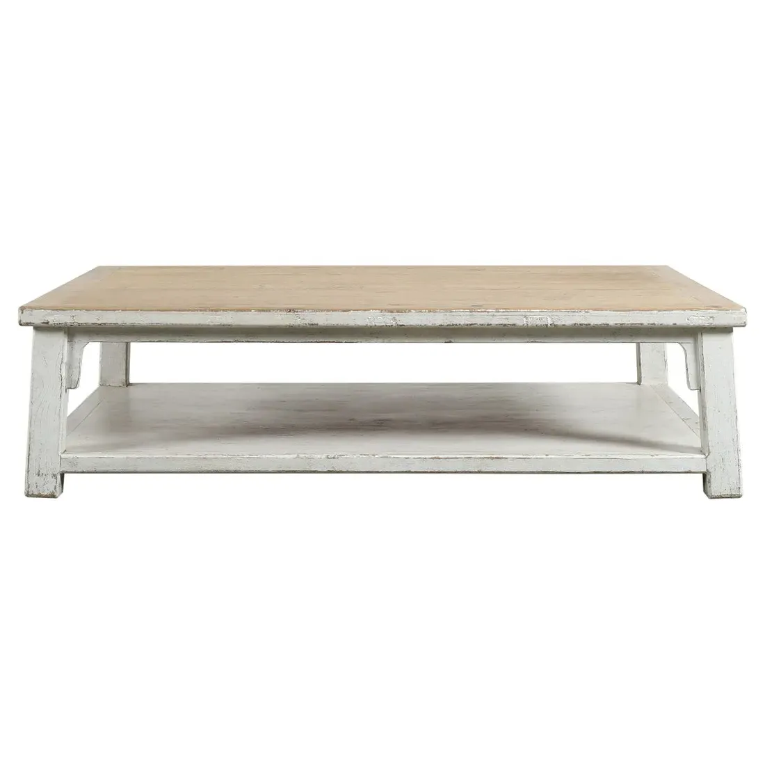 Jacinta Rectangular Coffee Table - Antique Off White, Pine