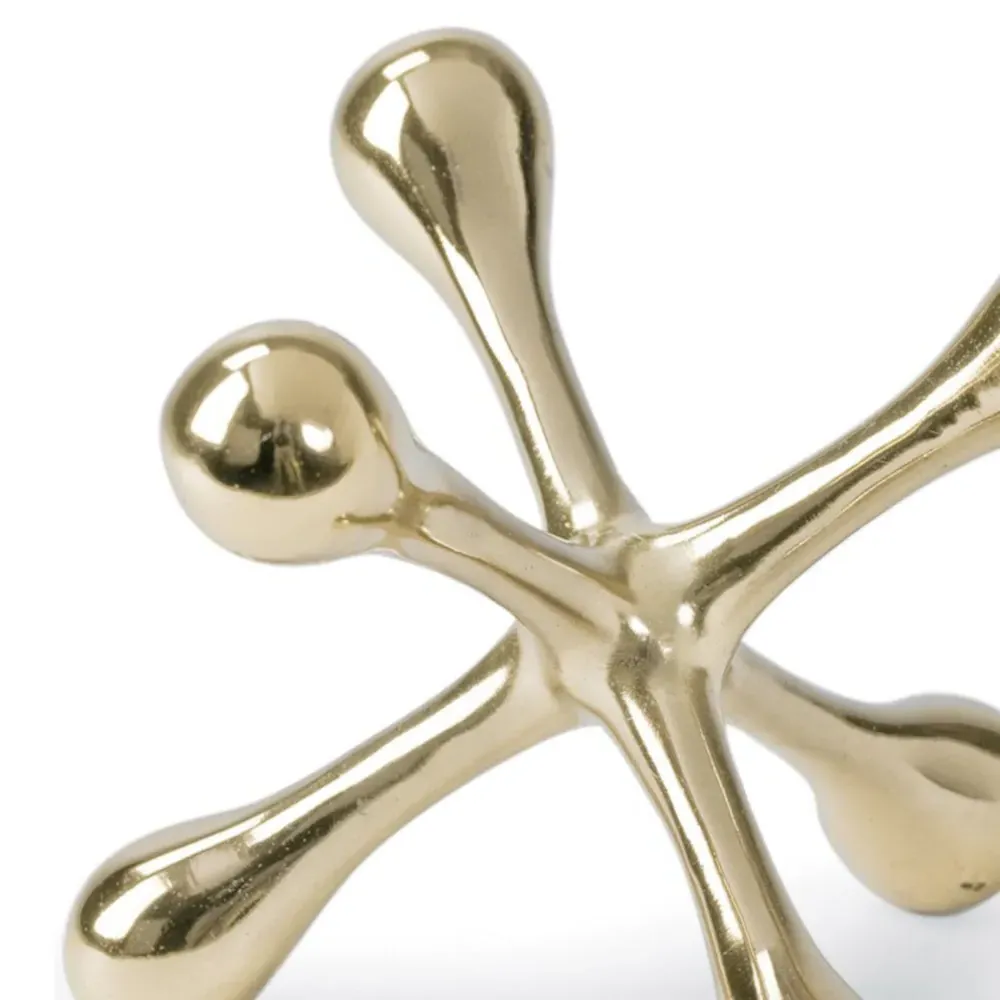 Jack Large Aluminum Sculpture - Gold