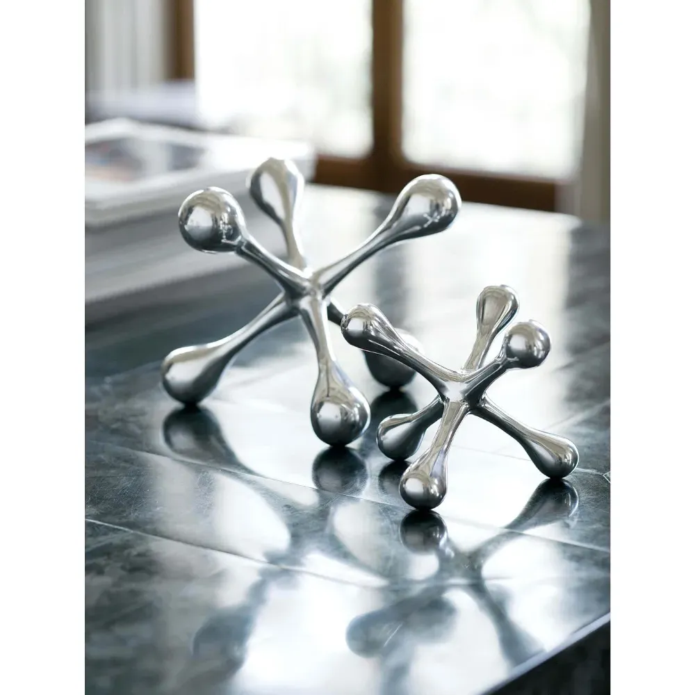 Jack Small Aluminum Sculpture - Polished Nickel