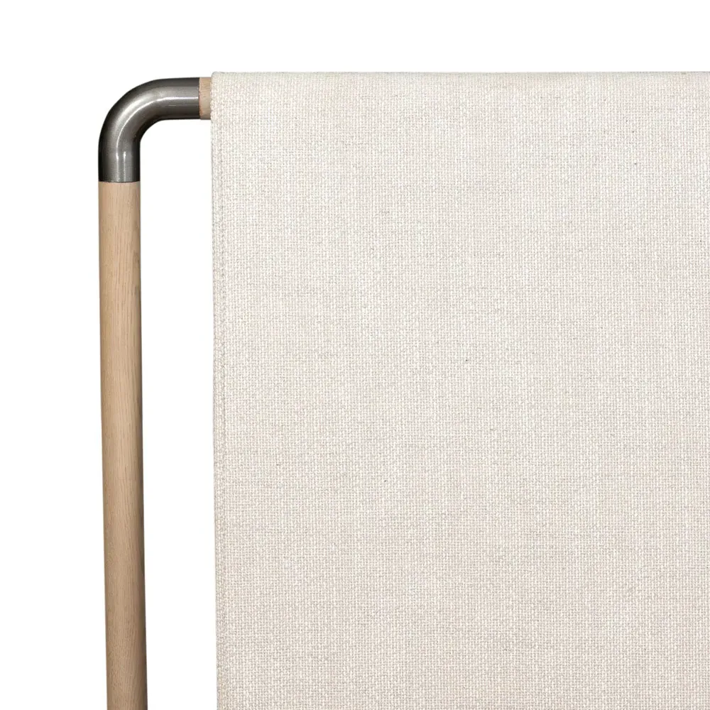 Jackson King Size Bed Frame - Beige, Oak