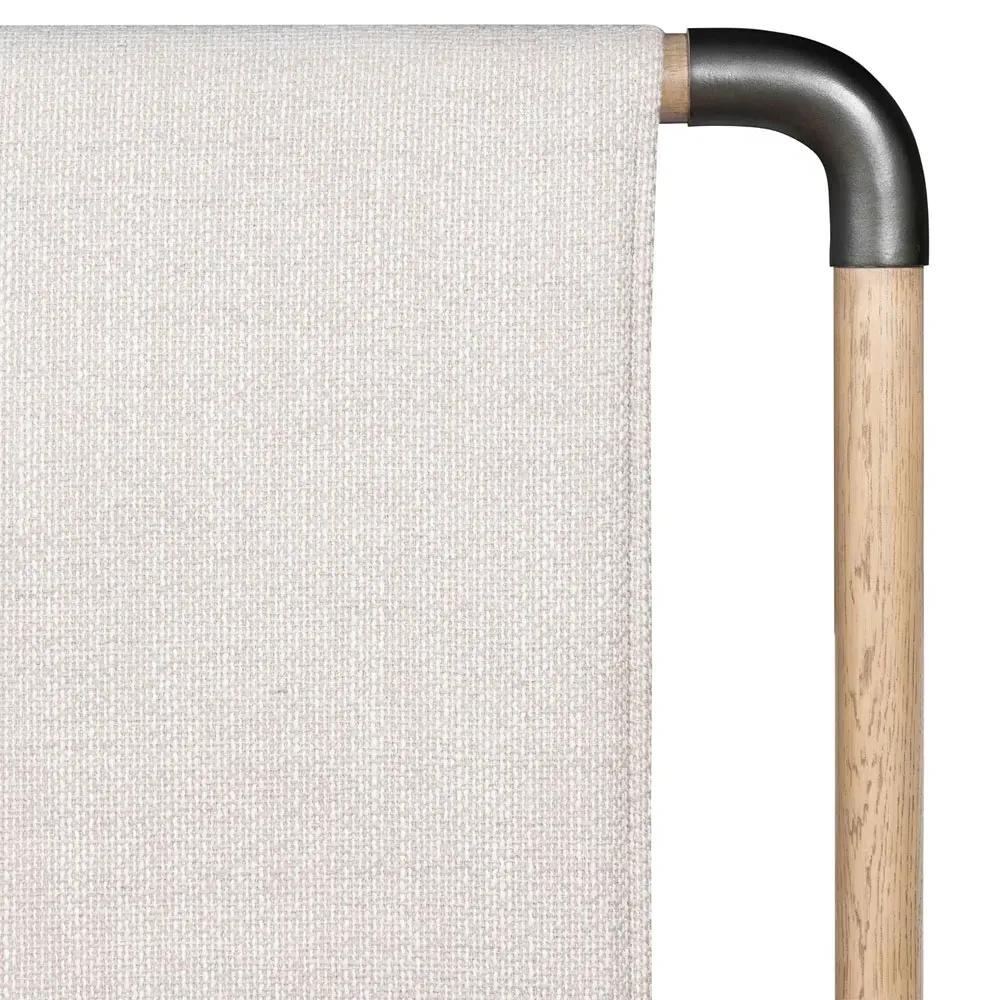 Jackson Queen Size Bed Frame - Beige, Oak