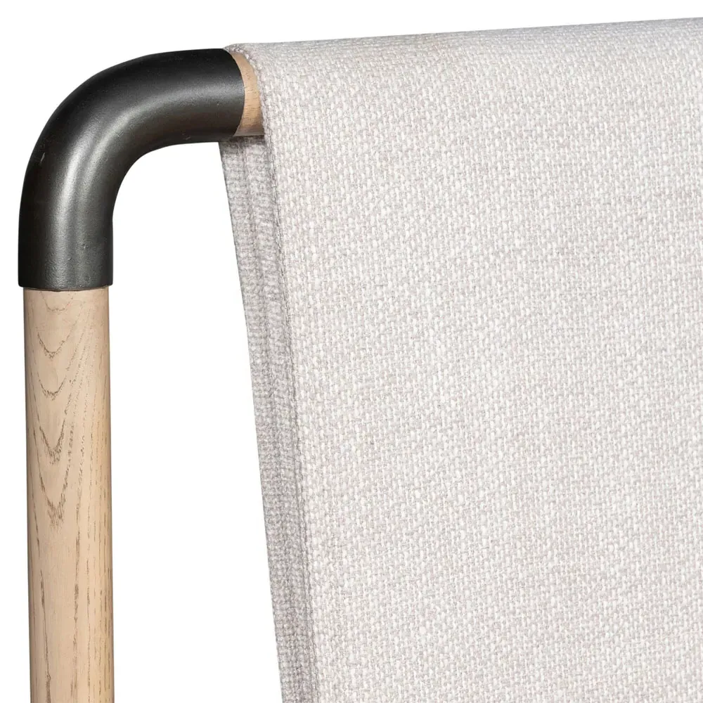 Jackson Queen Size Bed Frame - Beige, Oak