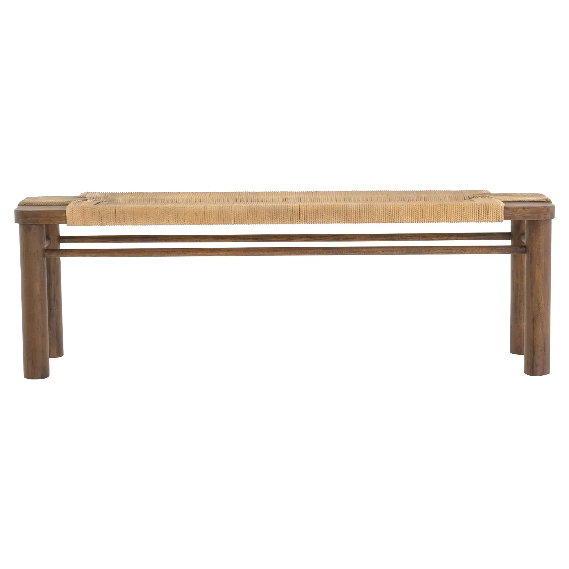 Jacob Bench - Beige, Cotton Rope