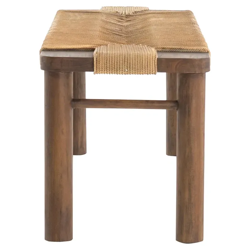 Jacob Bench - Beige, Cotton Rope