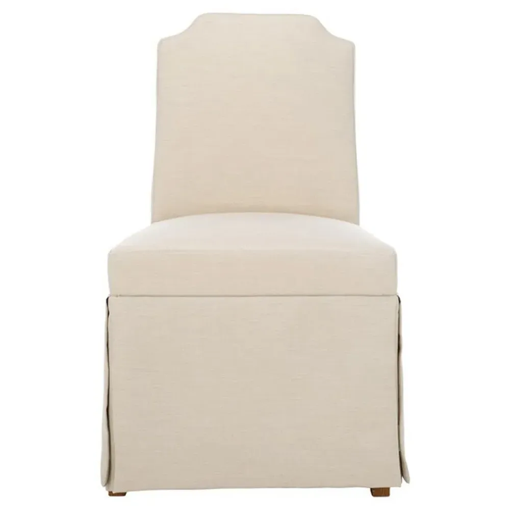 Jacob Slipcovered Parsons Dining Chair Set of 2 - Beige image
