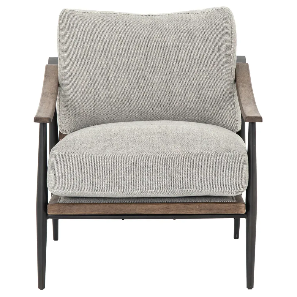 Jacoby Arm Chair - Grey, Parawood