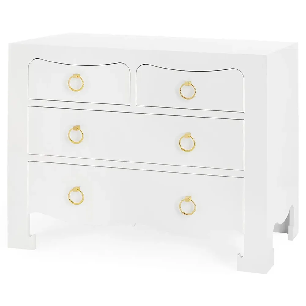 Jacqui Bachelor Chest - White, Wood