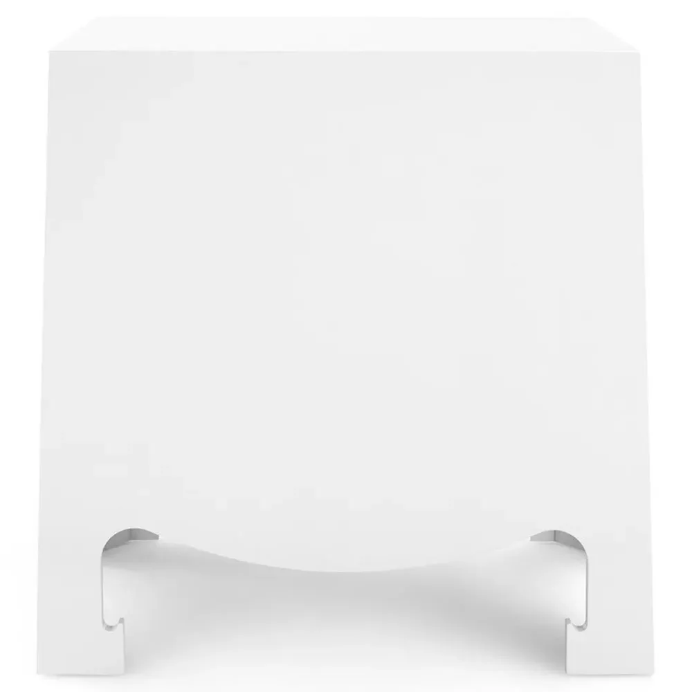 Jacqui Nightstand - Chiffon White, Wood