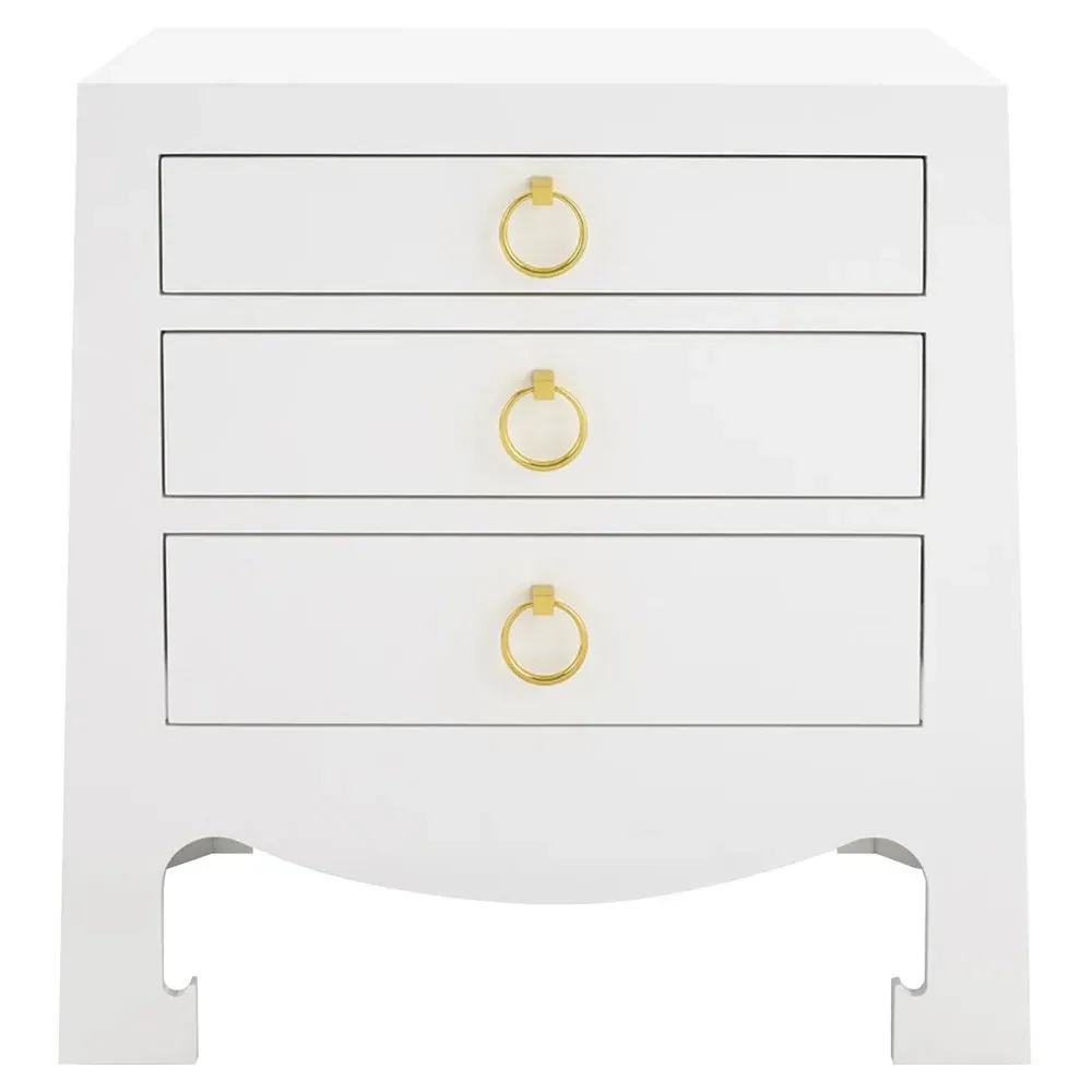 Jacqui Nightstand - Chiffon White, Wood image
