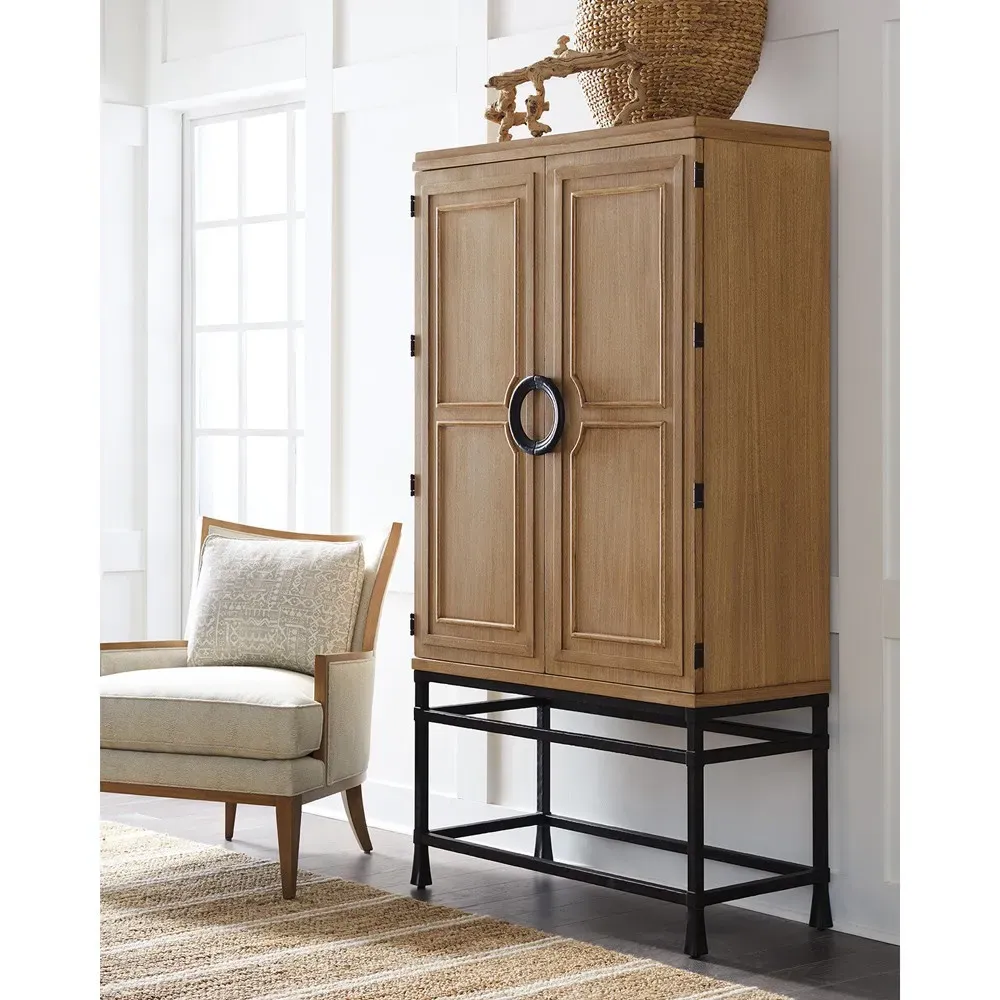 Jade Bar Cabinet with Storage - Brown, Wood