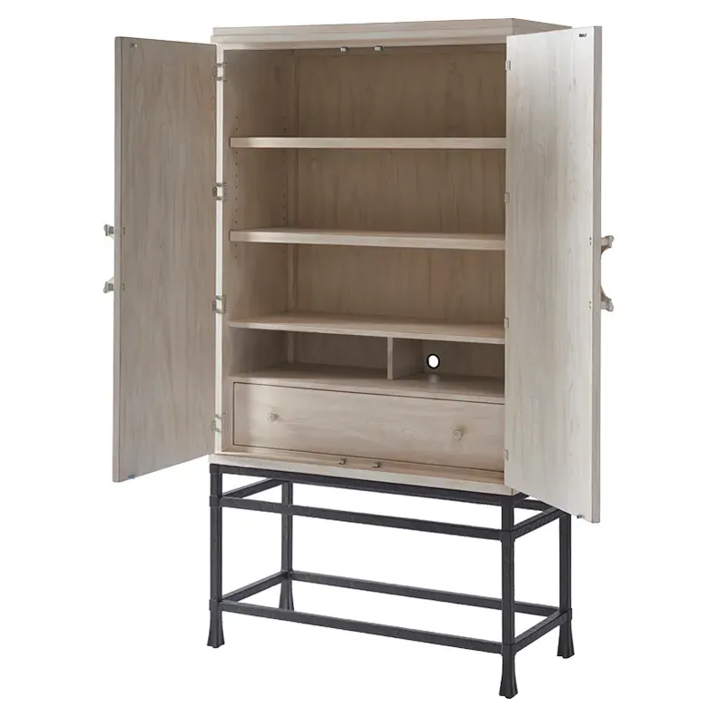 Jade Bar Cabinet with Storage - White, Wood