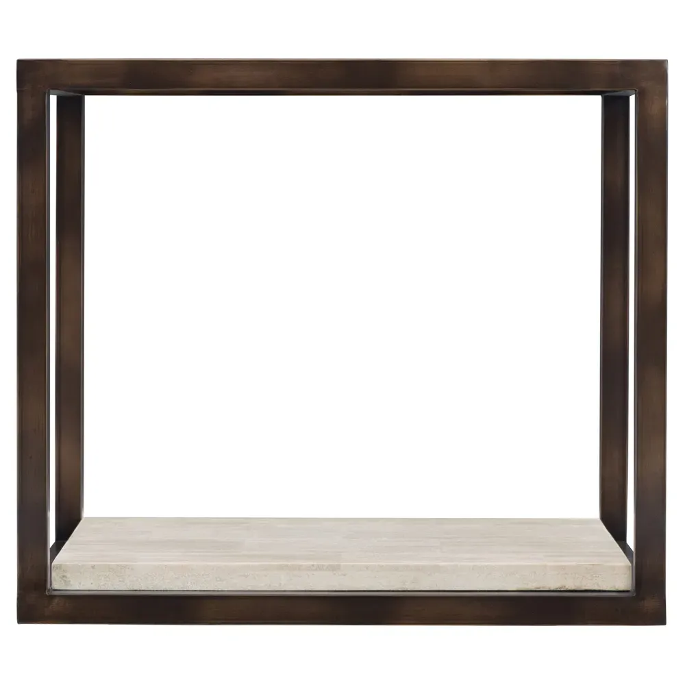 Jade Side Table - Bronze, Glass