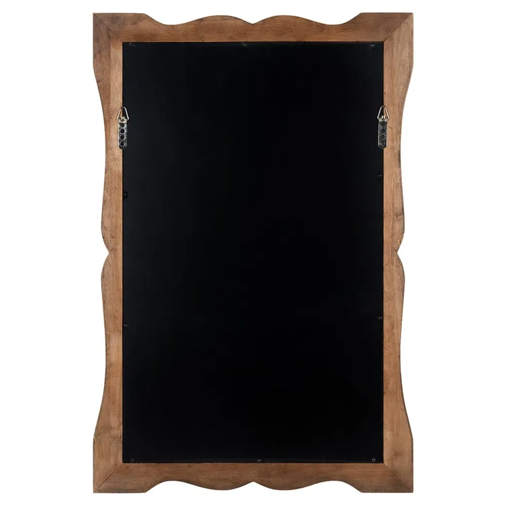 Jadeline Wall Mirror - Dark Brown, Wood