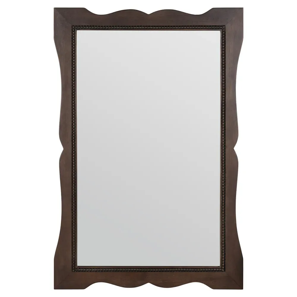 Jadeline Wall Mirror - Dark Brown, Wood image