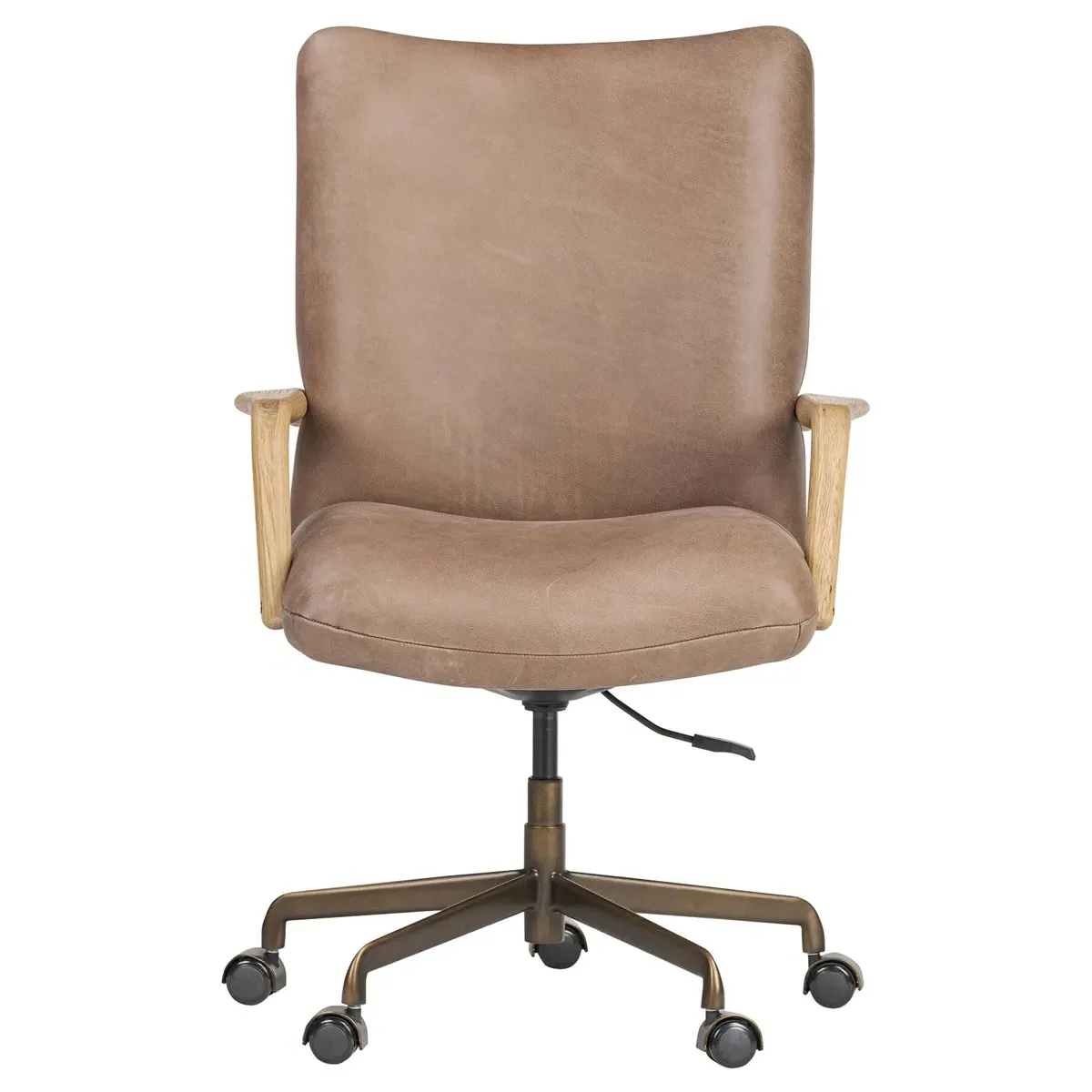 Jaden Desk Chair - Brown, Leather image