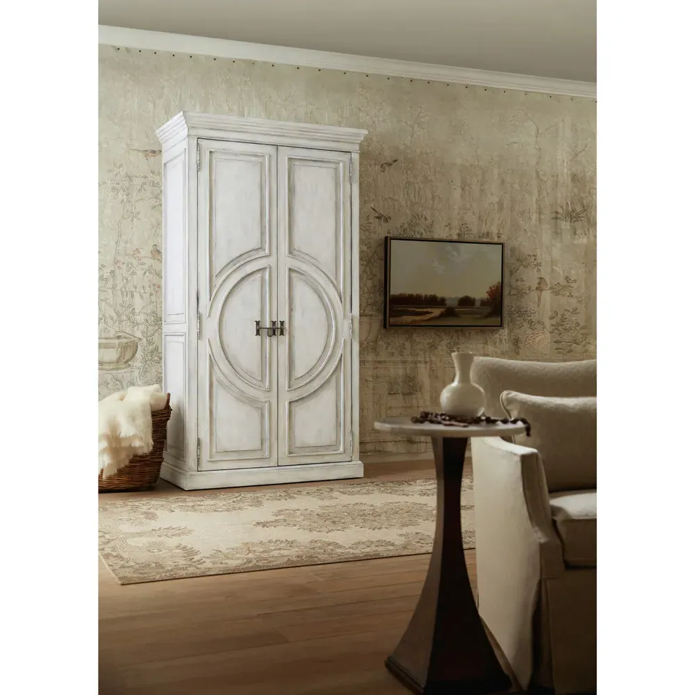 Jaiden Wardrobe with Mirror - White, Hardwood