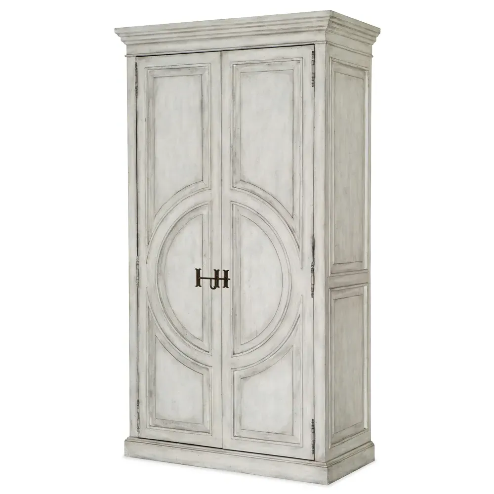Jaiden Wardrobe with Mirror - White, Hardwood image