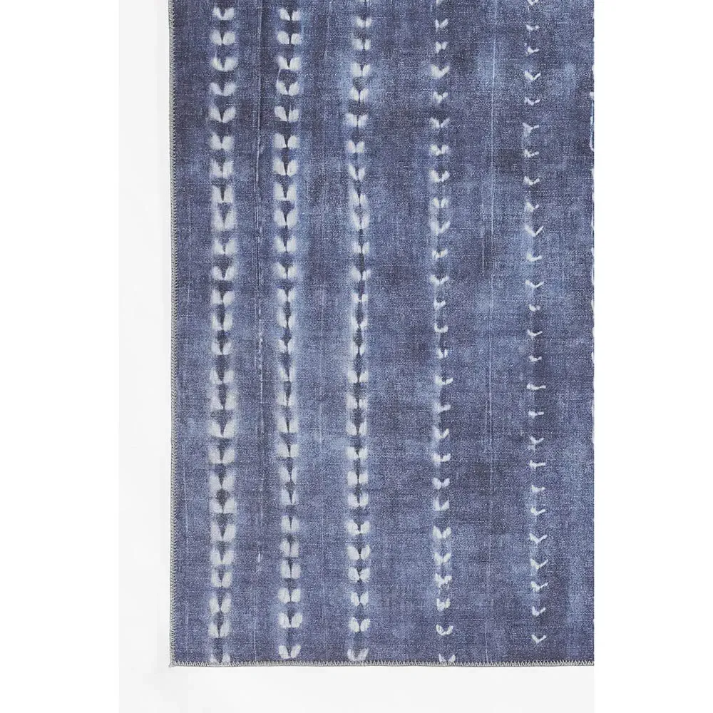 Jaime Coastal Beach Patterned Rug - Blue, Polyester