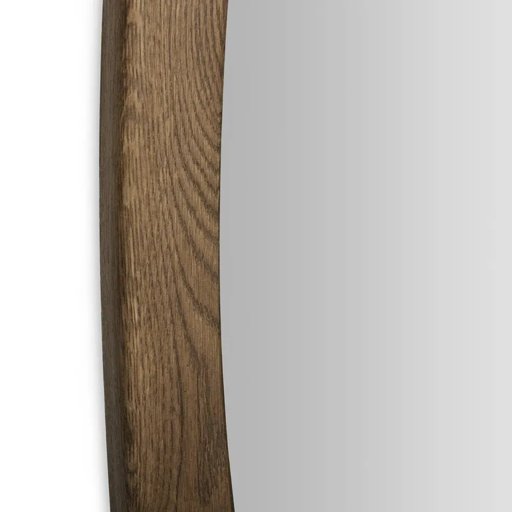 Jaira Wall Mirror - Brown, Oak