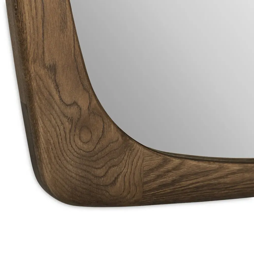 Jaira Wall Mirror - Brown, Oak