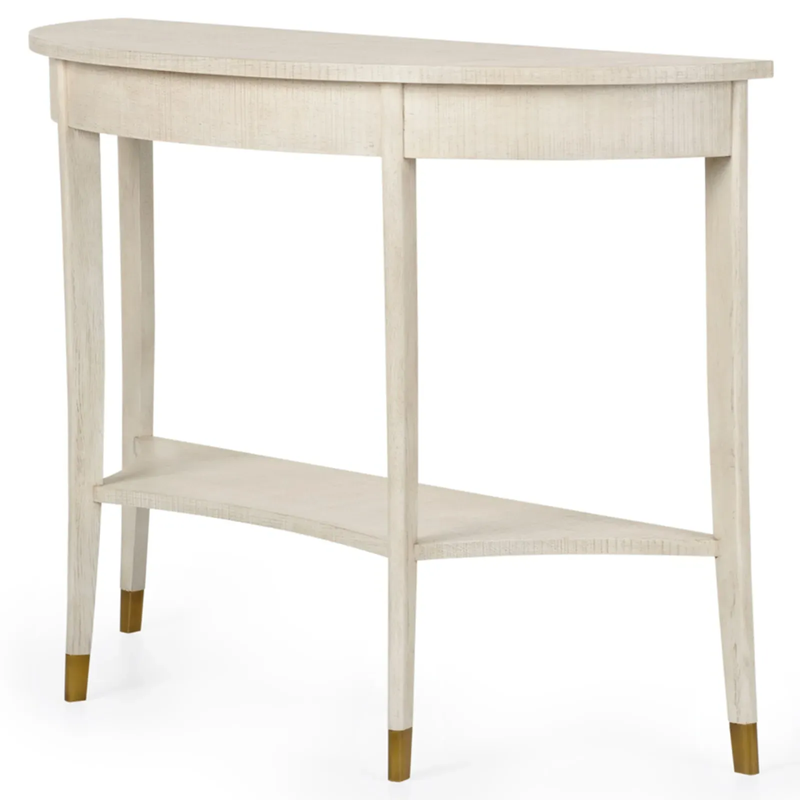 Jake Demilune Console Table - Brown, Wood