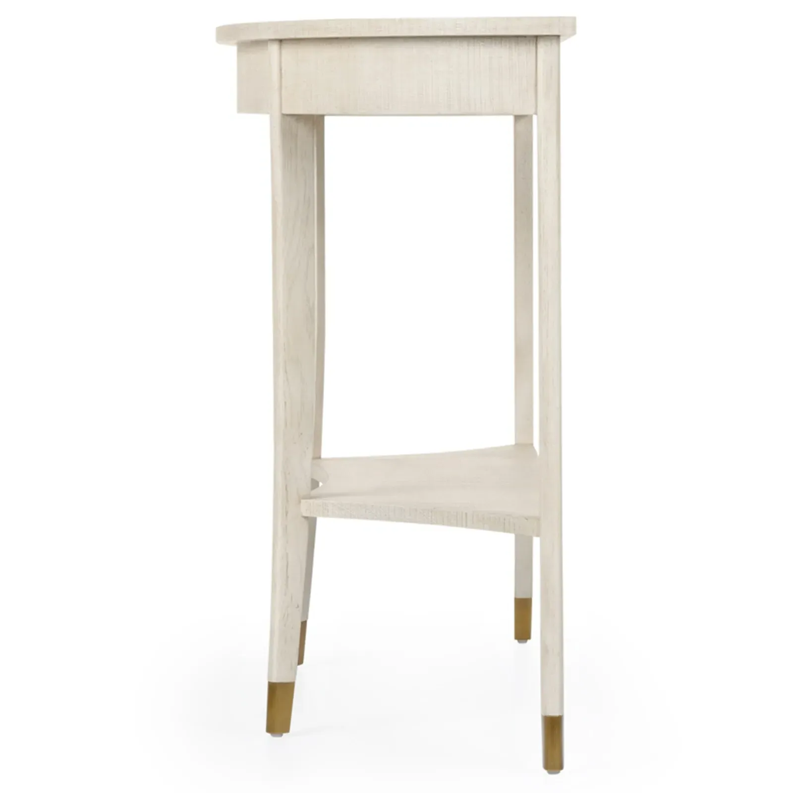 Jake Demilune Console Table - Brown, Wood