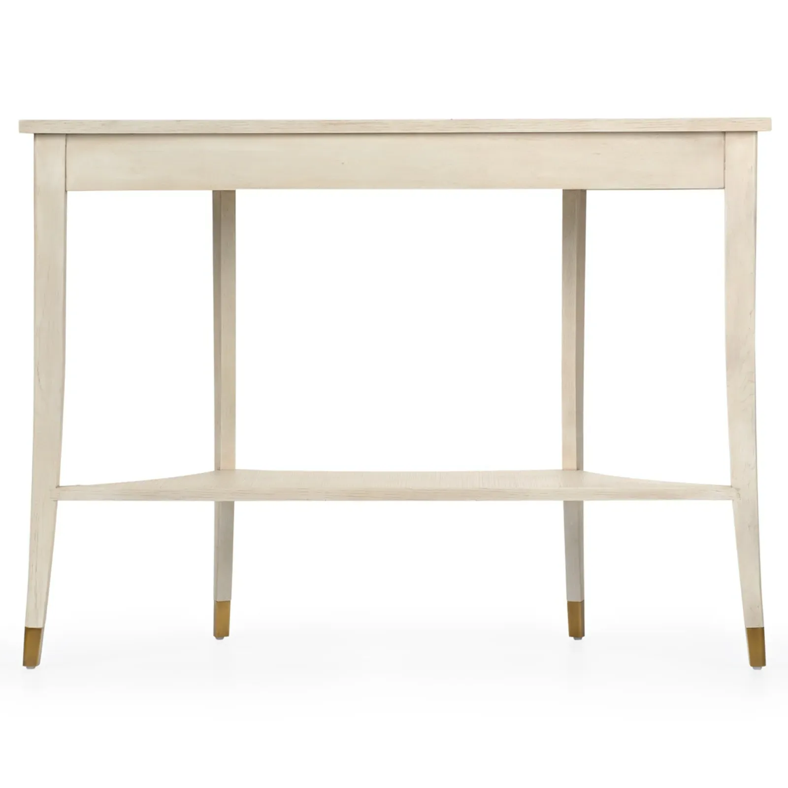 Jake Demilune Console Table - Brown, Wood