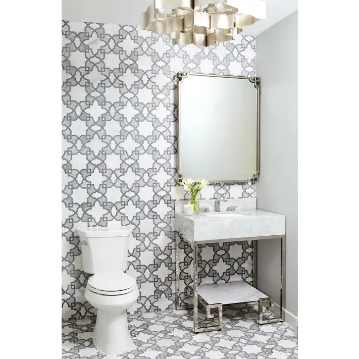 Jalbala Large Lotus Chandelier - Silver, Wrought Iron