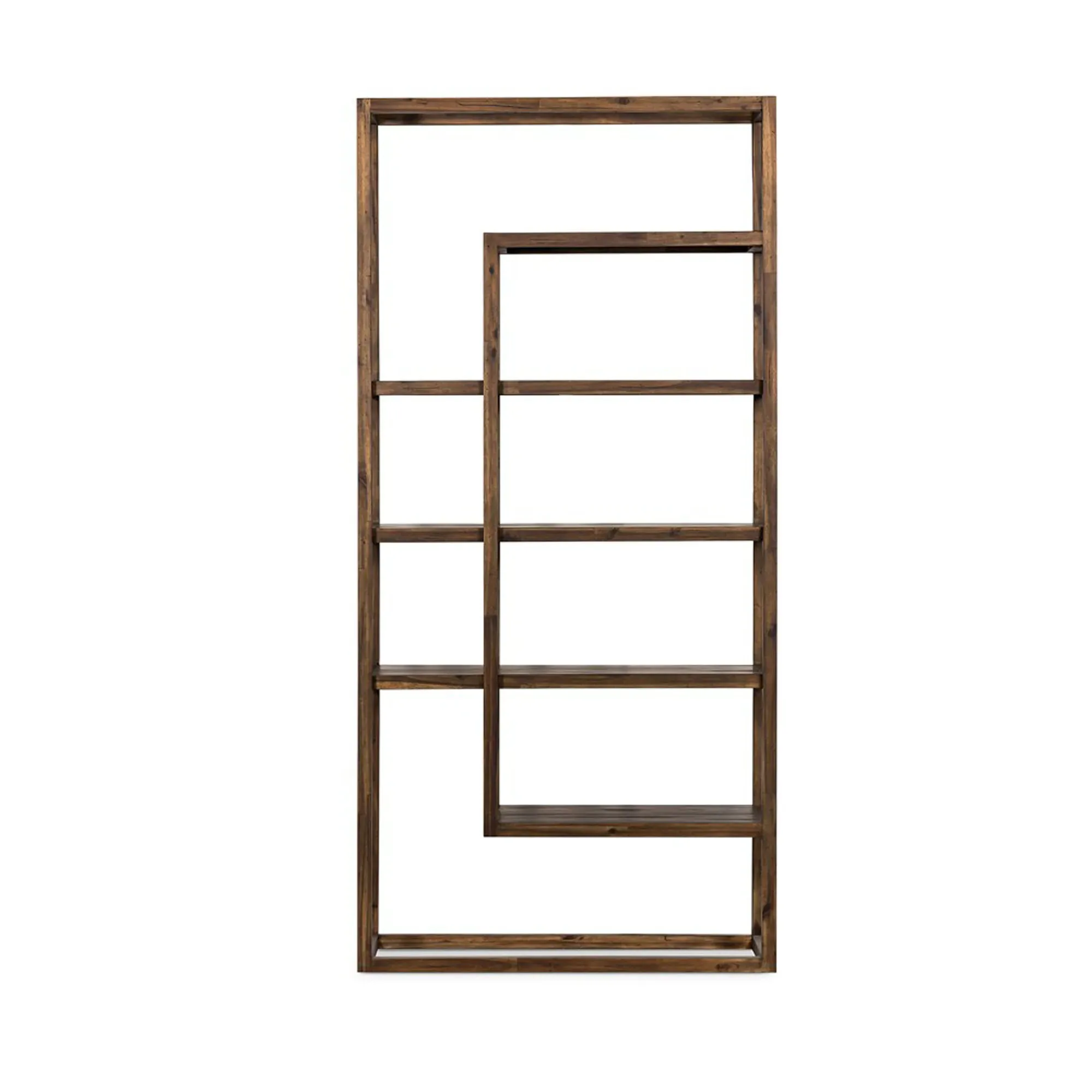 Jam Display Bookcase - Brown, Acacia Wood