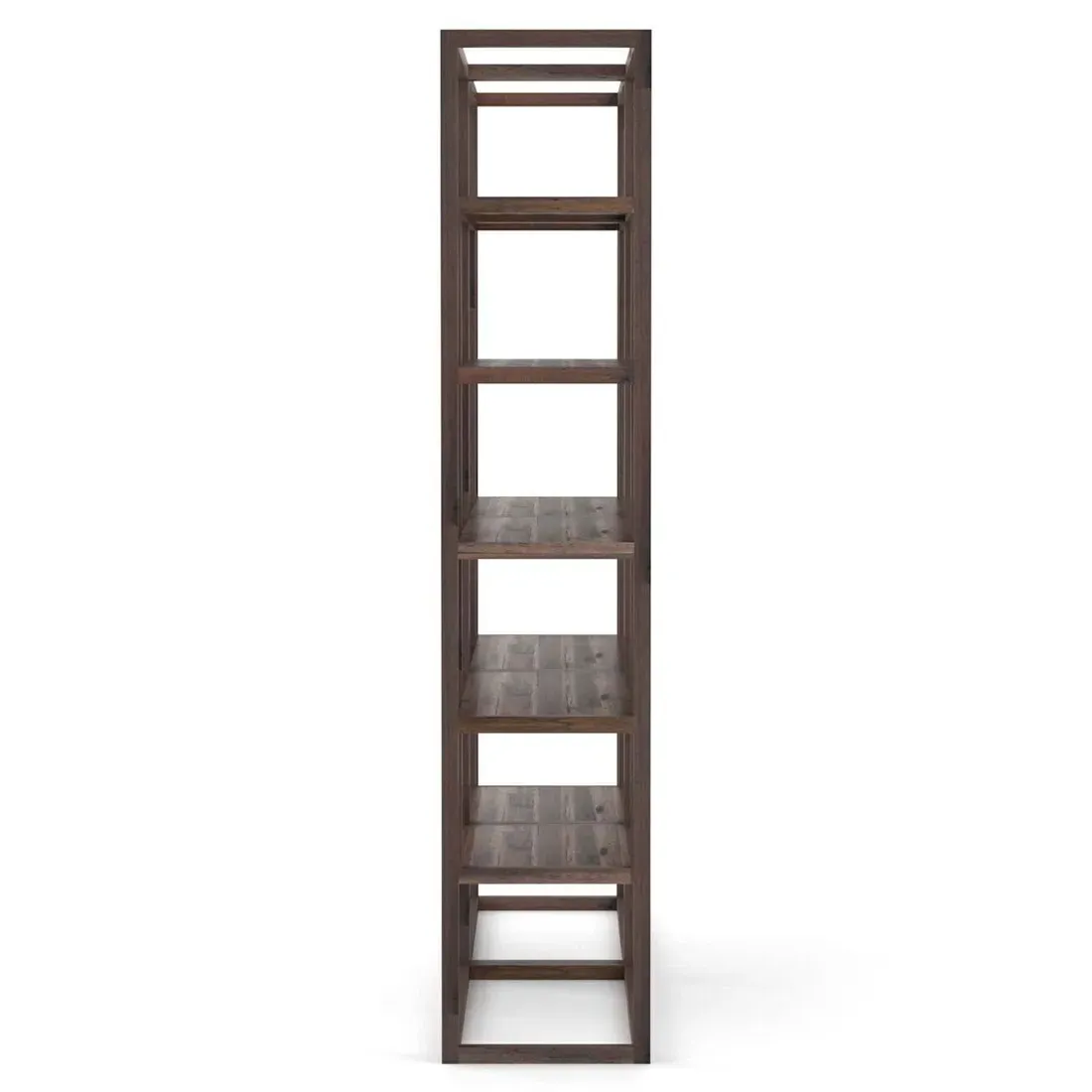 Jam Double Bookcase - Brown, Acacia Wood