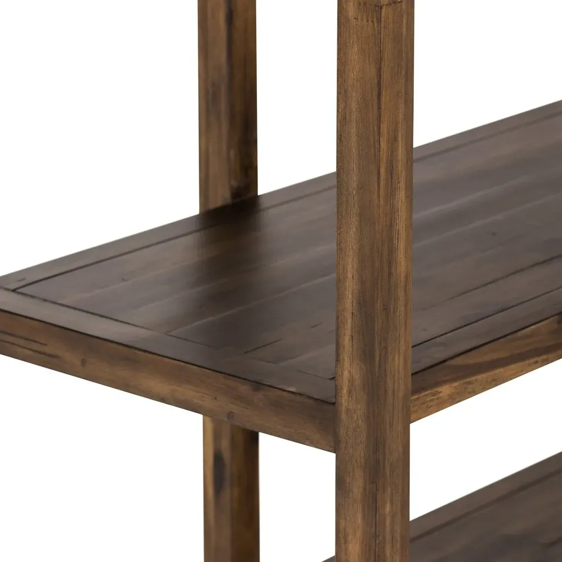 Jam Double Bookcase - Brown, Acacia Wood