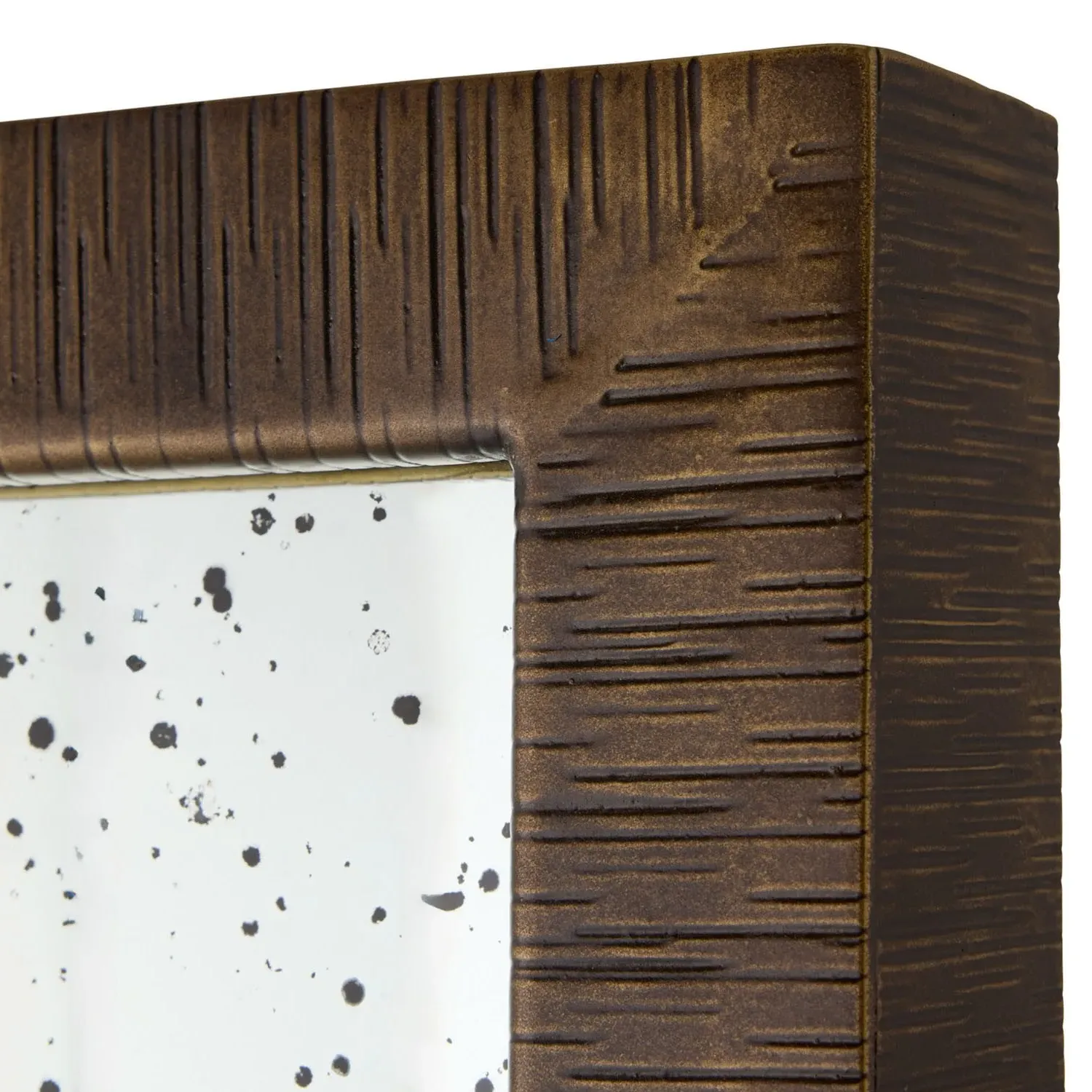 Jamie Rectangular Floor Mirror - Brown, Aluminum