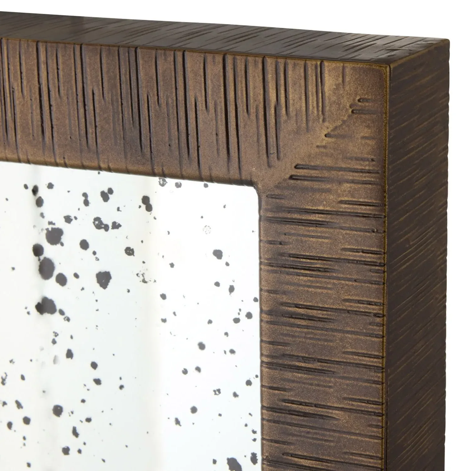 Jamie Rectangular Floor Mirror - Brown, Aluminum