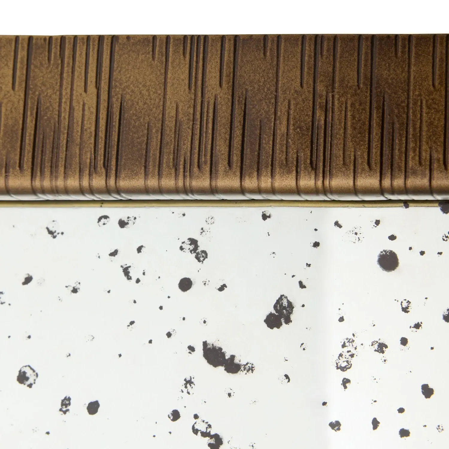 Jamie Rectangular Floor Mirror - Brown, Aluminum