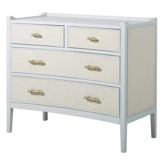Jane 4-Drawer Dresser - Blue, Seagrass image