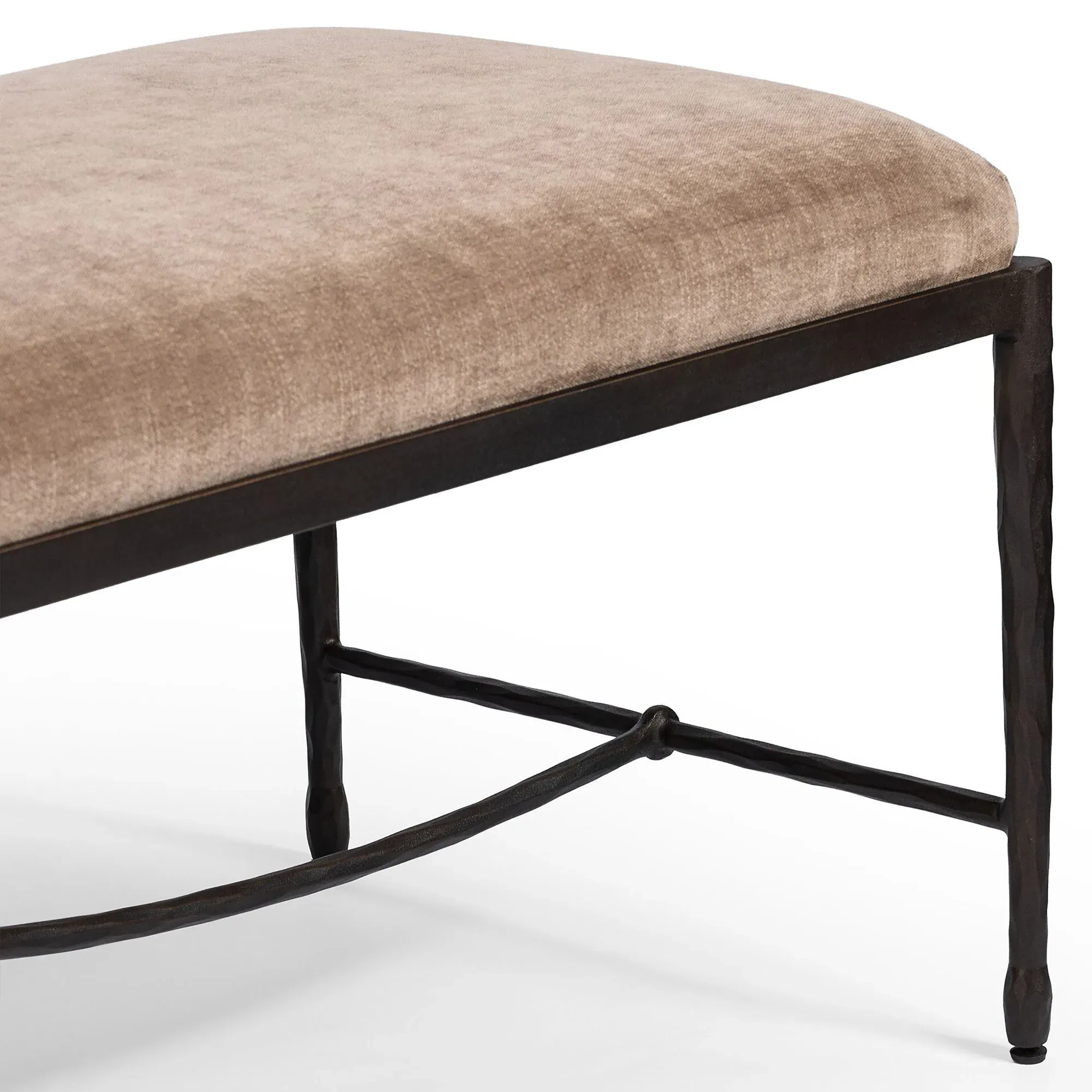Jane Altair Bench - Mushroom, Velvet