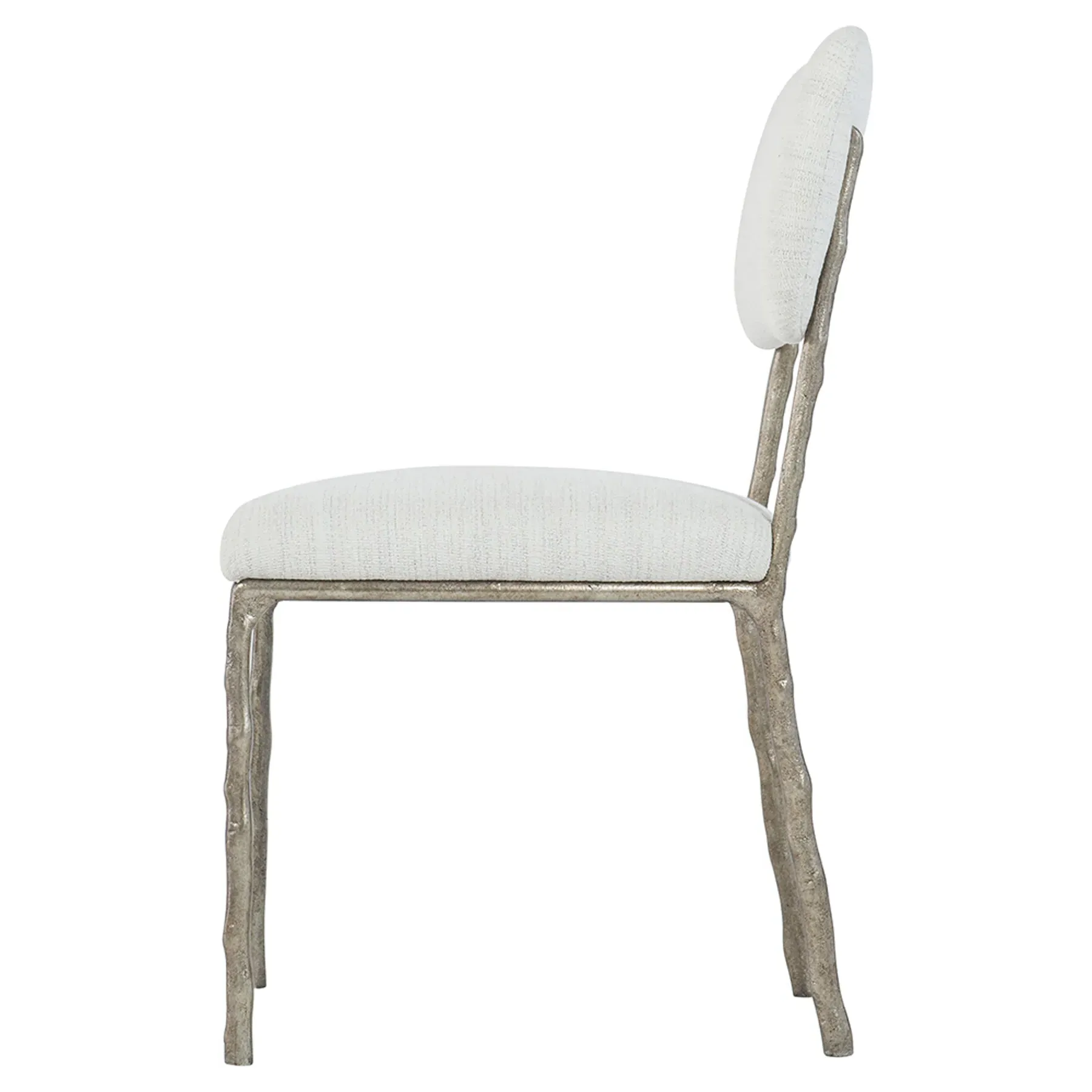 Jane Dining Side Chair - Cream, Steel
