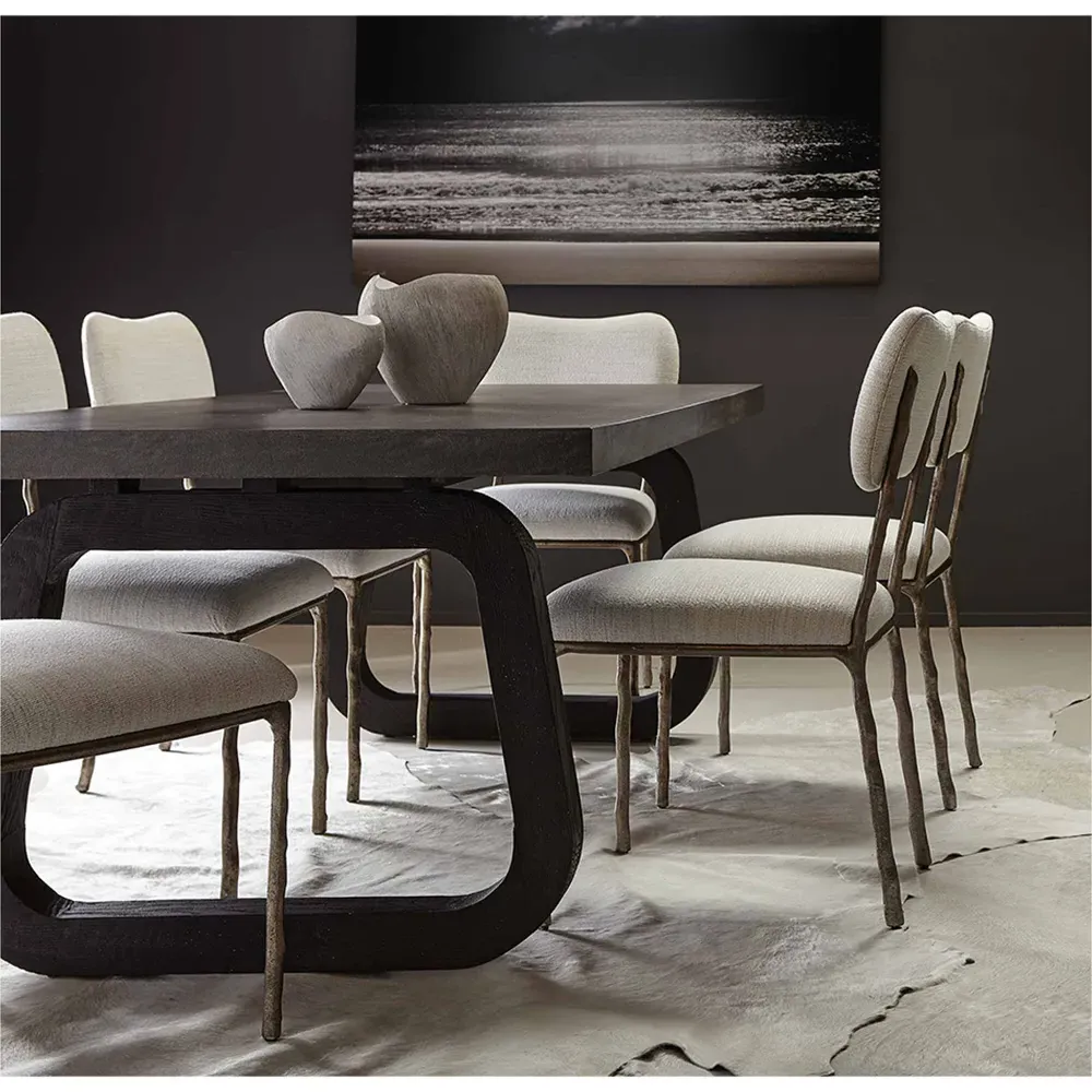 Jane Dining Side Chair - Cream, Steel